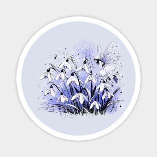 Snowdrop Fairy Magnet
